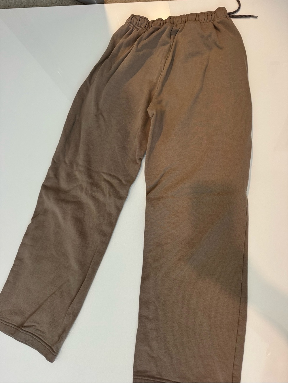 Relaxed Fit Men's Sweatpants in Taupe - Picture 5 of 5